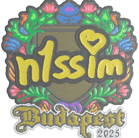 Sticker | n1ssim (Embroidered) | Budapest 2025 Sticker | n1ssim (Embroidered) | Budapest 2025 image