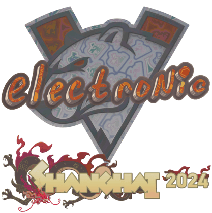 Sticker | electronic (holo) | Shanghai 2024