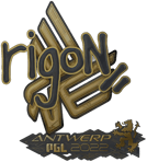 Sticker | rigoN (Gold) | Antwerp 2022