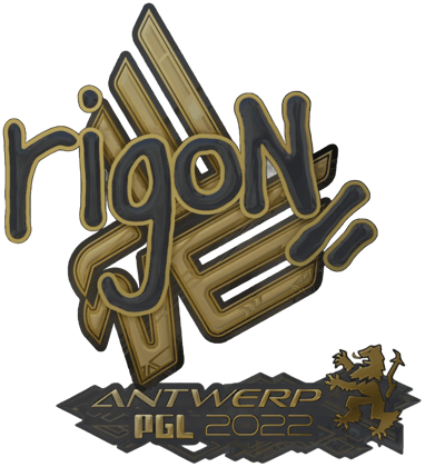 Sticker | rigoN (Gold) | Antwerp 2022