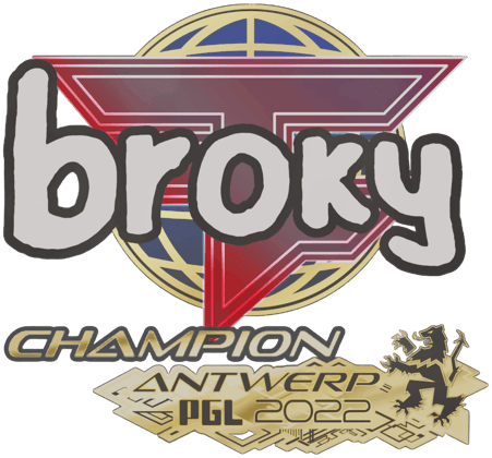 Sticker | broky (Champion) | Antuérpia 2022