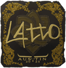 Sticker | latto (Gold) | Austin 2025 image
