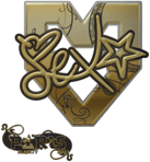 Sticker | dexter (Gold) | Paris 2023