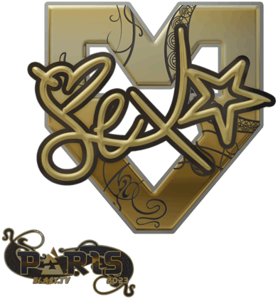 Sticker | dexter (ゴールド) | Paris 2023