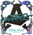 Sticker | XANTARES (Holo) | Austin 2025 image