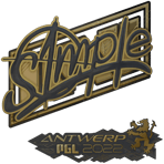 Sticker | s1mple (Gold) | Antwerp 2022