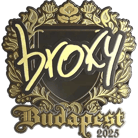 Sticker | broky (Gold) | Budapest 2025 image