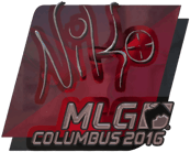 Sticker | NiKo (Foil) | MLG Columbus 2016 image