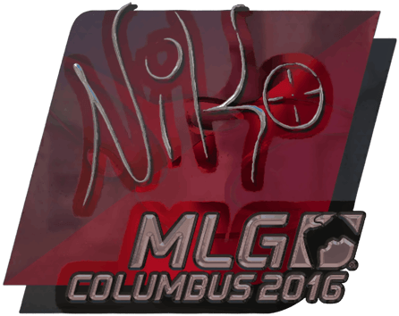 Sticker | NiKo (ฟอยล์) | MLG Columbus 2016