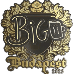 Sticker | biguzera (Gold) | Budapest 2025