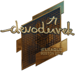 Sticker | devoduvek (Gold) | Boston 2018 Sticker | devoduvek (Gold) | Boston 2018 image