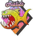 Sticker | Yellow Jaggyfish Sticker | Yellow Jaggyfish image