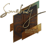 Sticker | somebody (Gold) | Boston 2018
