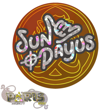 Sticker | SunPayus (brokatowa) | Paryż 2023