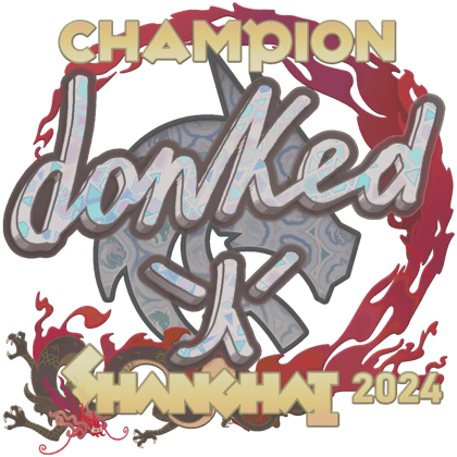 Sticker | donk (holográfica, campeón) | Shanghái 2024