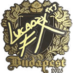 Sticker | Lucaozy (Gold) | Budapest 2025