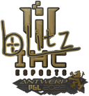 Sticker | bLitz (Gold) | Antwerp 2022 image