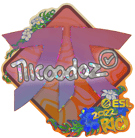 Sticker | nicoodoz (Glitter) | Rio 2022 Sticker | nicoodoz (Glitter) | Rio 2022 image