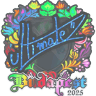 Sticker | ultimate (Holo) | Budapest 2025 Sticker | ultimate (Holo) | Budapest 2025 image