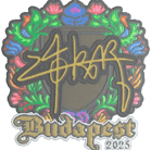 Sticker | z4KR (Embroidered) | Budapest 2025 Sticker | z4KR (Embroidered) | Budapest 2025 image