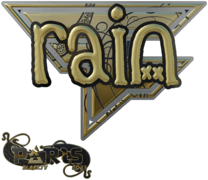 Sticker | rain (ゴールド) | Paris 2023