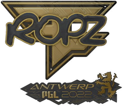 Sticker | ropz (ゴールド) | Antwerp 2022