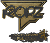 Sticker | ropz (Gold) | Antwerp 2022