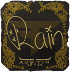 Sticker | rain (Gold) | Austin 2025