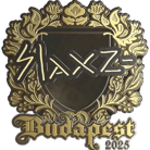 Sticker | slaxz- (Gold) | Budapest 2025 image