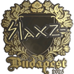 Sticker | slaxz- (Gold) | Budapest 2025