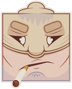 Sticker | Clope au bec