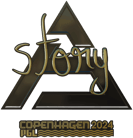 Sticker | story (Gold) | Copenhagen 2024 image