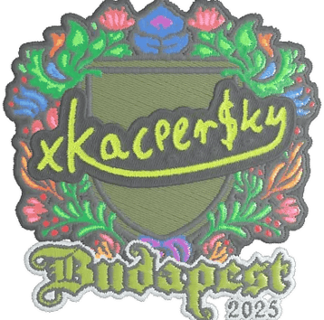 Autocolante | xKacpersky (Embroidered) | Budapeste 2025