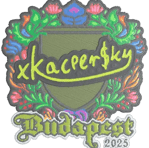 Sticker | xKacpersky (Embroidered) | Budapest 2025