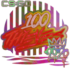 Sticker | 100 Thieves (Holo) | 2020 RMR image