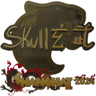 Sticker | skullz (Gold) | Shanghai 2024 Sticker | skullz (Gold) | Shanghai 2024 image