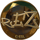 Sticker | REZ (Gold) | Katowice 2019 image