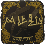 Sticker | mlhzin (Gold) | Austin 2025