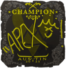 Sticker | apEX (Foil, Champion) | Austin 2025 image