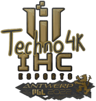 Sticker | Techno4K (Gold) | Antwerp 2022