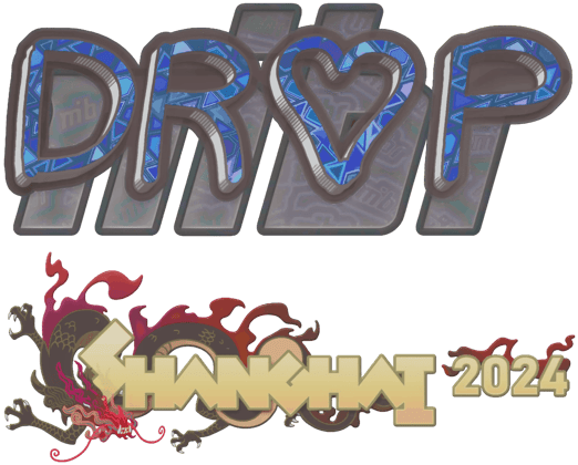 Sticker | drop (holográfica) | Shanghái 2024