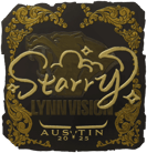 Sticker | Starry (Gold) | Austin 2025 image