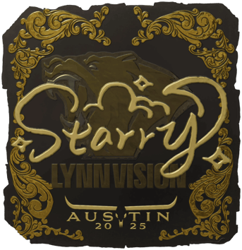 Sticker | Starry（黃金）| Austin 2025