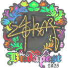 Sticker | z4KR (Holo) | Budapest 2025 image