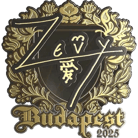 Sticker | zevy (Gold) | Budapest 2025 image