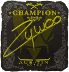 Sticker | ZywOo (Foil, Champion) | Austin 2025