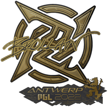 Sticker | Brollan (dorada) | Amberes 2022