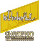Sticker | w0nderful (Champion) | Copenhagen 2024 image