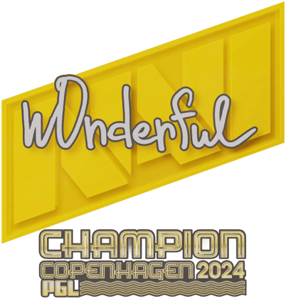 Sticker | w0nderful (Champion) | Copenhaga 2024