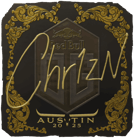 Sticker | Chr1zN (Gold) | Austin 2025 Sticker | Chr1zN (Gold) | Austin 2025 image